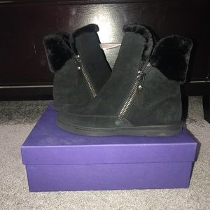 Stuart Weitzman Furgie Faux-Fur Zip Boot